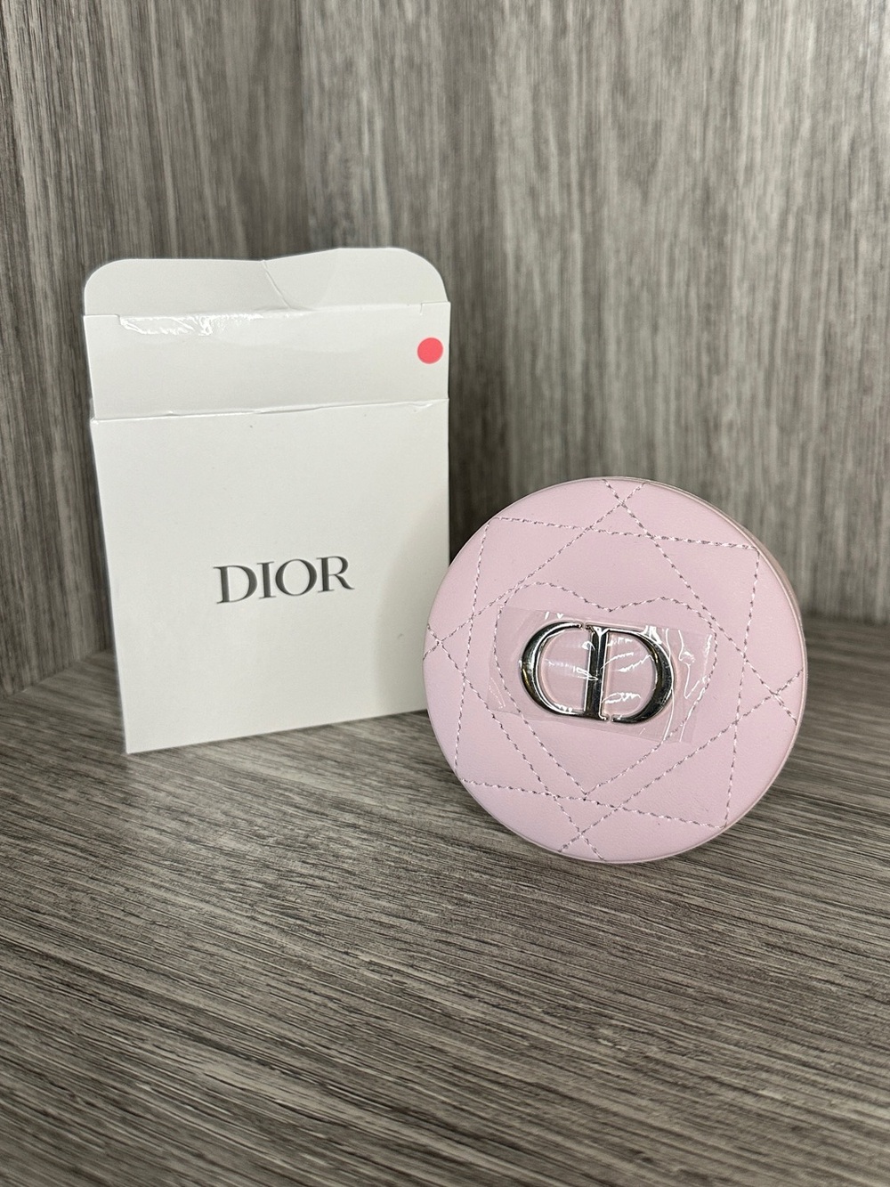Dior Light Pink Quilted Compact Mirror